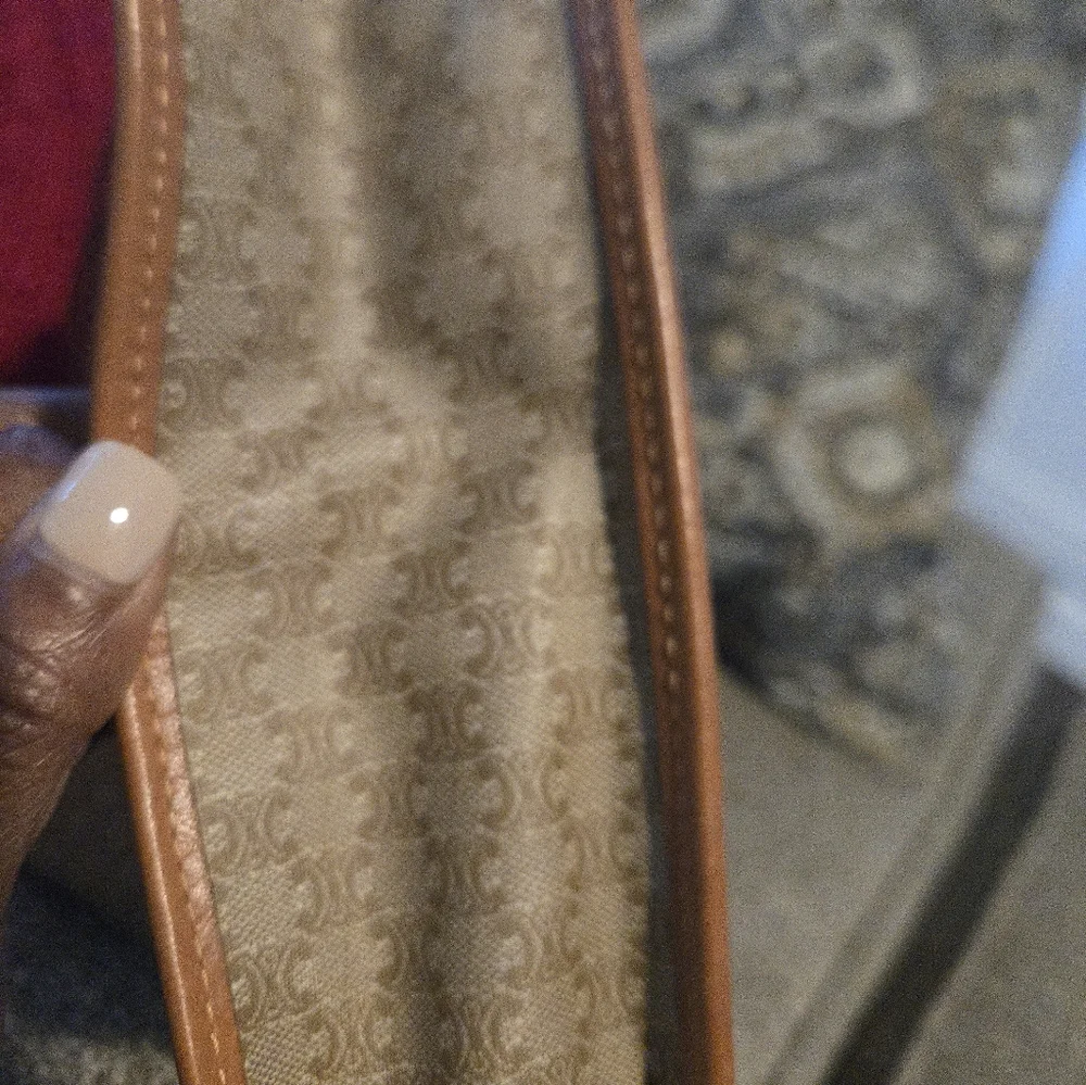 Celine Tan and Brown Clutch - Picture 8 of 9